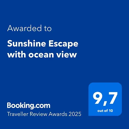 Sunshine Escape With Ocean View *
